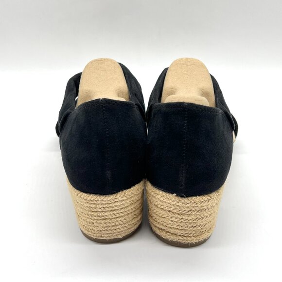 Lifestride Womens Size 9 Siesta Black Espadrilles Wedges Sandals Shoes‎ - Picture 7 of 14